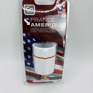 Go Travel Compact European EU-US Plug Adapter, Europe Type C/E/F Plug Converter